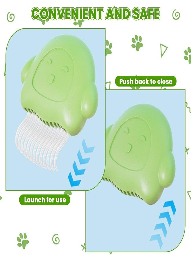 Qpets® Cat Grooming Brush, Compact Cat Hair Slicker with 13 Curved Blunt Bristle Design, Gentle Pet Hair Remover Slicker Brush - Image 4